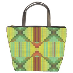 Tribal Shapes Bucket Bag by LalyLauraFLM