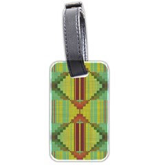 Tribal Shapes Luggage Tag (two Sides) by LalyLauraFLM