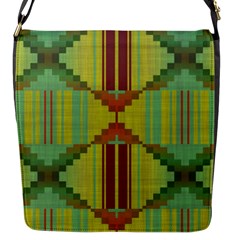 Tribal Shapes Flap Closure Messenger Bag (small)