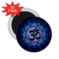 Ohm Lotus 01 2 25  Button Magnet (10 Pack)