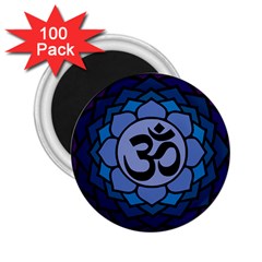 Ohm Lotus 01 2 25  Button Magnet (100 Pack) by oddzodd