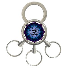 Ohm Lotus 01 3-ring Key Chain