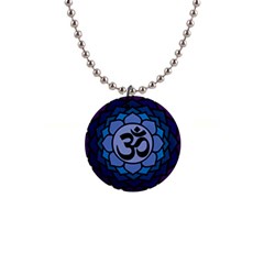 Ohm Lotus 01 Button Necklace by oddzodd