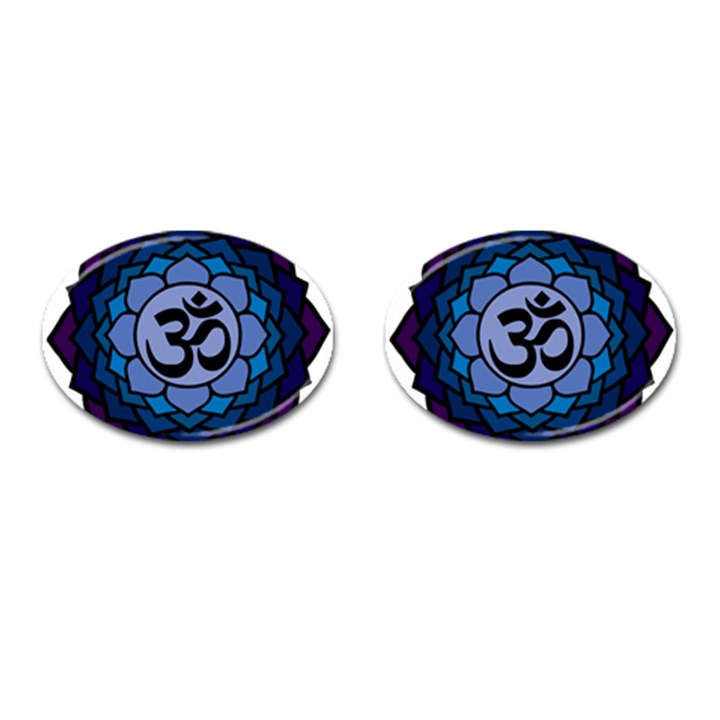 Ohm Lotus 01 Cufflinks (Oval)