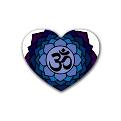 Ohm Lotus 01 Drink Coasters 4 Pack (heart) 