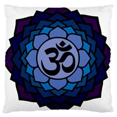 Ohm Lotus 01 Large Cushion Case (single Sided)  by oddzodd