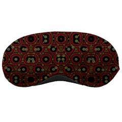 Digital Abstract Geometric Pattern In Warm Colors Sleeping Mask by dflcprints