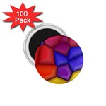 3d colorful shapes 1.75  Magnet (100 pack)  Front