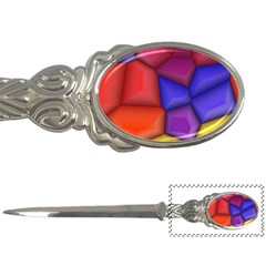 3d Colorful Shapes Letter Opener by LalyLauraFLM