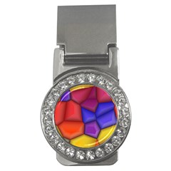 3d Colorful Shapes Money Clip (cz) by LalyLauraFLM