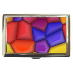 3d Colorful Shapes Cigarette Money Case by LalyLauraFLM