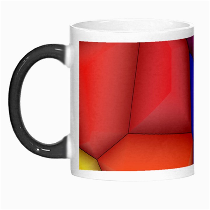 3d colorful shapes Morph Mug