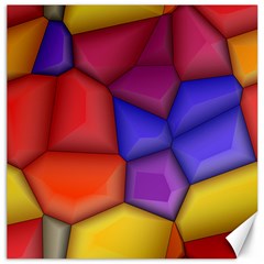 3d Colorful Shapes Canvas 20  X 20 