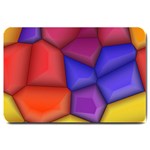 3d colorful shapes Large Doormat 30 x20  Door Mat