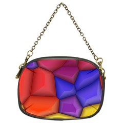 3d Colorful Shapes Chain Purse (two Sides)