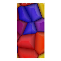 3d Colorful Shapes Shower Curtain 36  X 72  (stall) by LalyLauraFLM