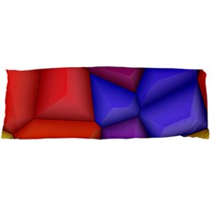 3d Colorful Shapes Body Pillow Case Dakimakura (two Sides) by LalyLauraFLM