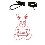 Cute Bunny With Banner Drawing Shoulder Sling Bag Front