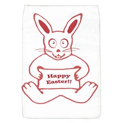 Cute Bunny With Banner Drawing Removable Flap Cover (small) by dflcprints