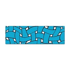 Blue Distorted Weave Sticker (bumper)