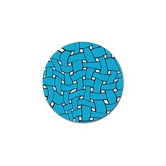 Blue Distorted Weave Golf Ball Marker (10 Pack)