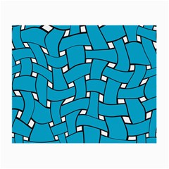 Blue Distorted Weave Glasses Cloth (small) by LalyLauraFLM