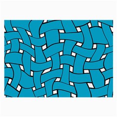 Blue Distorted Weave Glasses Cloth (large, Two Sides)