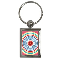 Colorful Round Kaleidoscope Key Chain (rectangle)