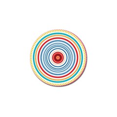 Colorful Round Kaleidoscope Golf Ball Marker