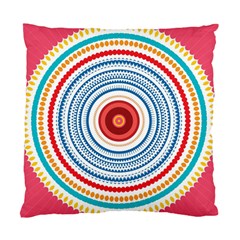 Colorful Round Kaleidoscope Standard Cushion Case (two Sides)