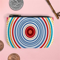 Colorful Round Kaleidoscope Mini Coin Purse by LalyLauraFLM