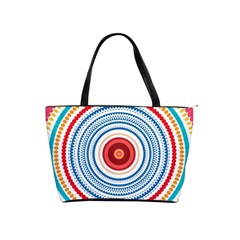 Colorful Round Kaleidoscope Classic Shoulder Handbag by LalyLauraFLM