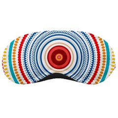 Colorful Round Kaleidoscope Sleeping Mask by LalyLauraFLM