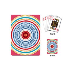 Colorful Round Kaleidoscope Playing Cards (mini)