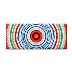 Colorful Round Kaleidoscope Hand Towel by LalyLauraFLM