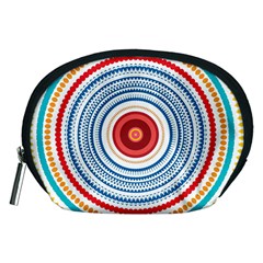 Colorful Round Kaleidoscope Accessory Pouch (medium)