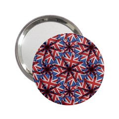 Heart Shaped England Flag Pattern Design Handbag Mirror (2 25 ) by dflcprints