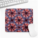 Heart Shaped England Flag Pattern Design Large Mouse Pad (Rectangle) Front