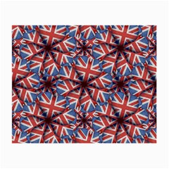 Heart Shaped England Flag Pattern Design Glasses Cloth (small) by dflcprints