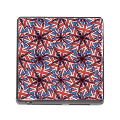 Heart Shaped England Flag Pattern Design Memory Card Reader With Storage (square) by dflcprints