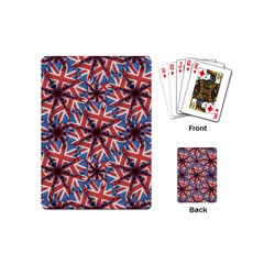 Heart Shaped England Flag Pattern Design Playing Cards (mini) by dflcprints