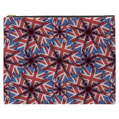 Heart Shaped England Flag Pattern Design Cosmetic Bag (xxxl) by dflcprints