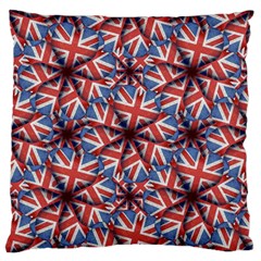 Heart Shaped England Flag Pattern Design Large Flano Cushion Case (two Sides) by dflcprints