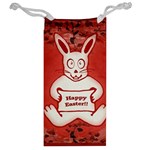 Cute Bunny Happy Easter Drawing Illustration Design Jewelry Bag Back