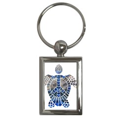 Peace Turtle Key Chain (rectangle) by oddzodd