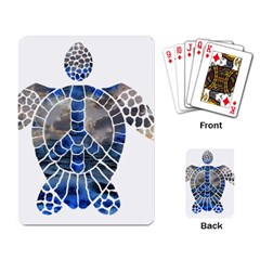 Peace Turtle Playing Cards Single Design by oddzodd