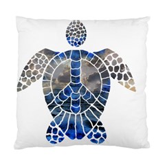 Peace Turtle Cushion Case (two Sided)  by oddzodd