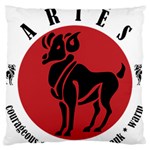 Aries Horoscope Zodiac Sign Birthday Large Cushion Case (Two Sided)  Front