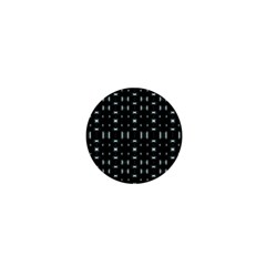 Futuristic Dark Hexagonal Grid Pattern Design 1  Mini Button Magnet