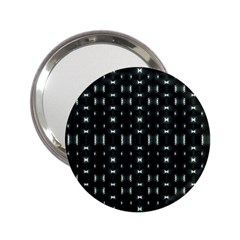 Futuristic Dark Hexagonal Grid Pattern Design Handbag Mirror (2 25 ) by dflcprints